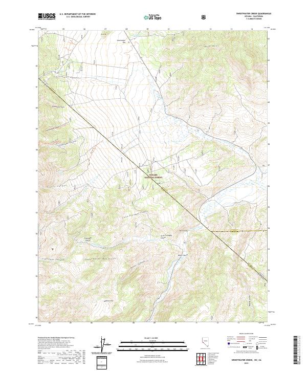 USGS Topographic Map – Sweetwater Creek