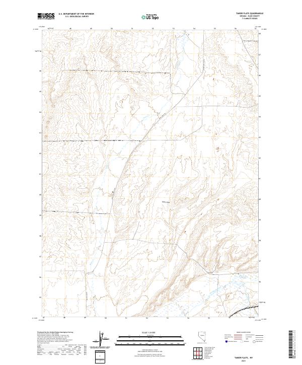 USGS Topographic Map – Tabor Flats