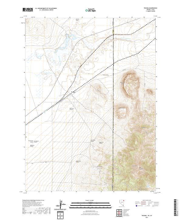 USGS Topographic Map – Tecoma