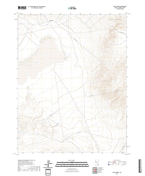USGS Topographic Map – Teels Marsh