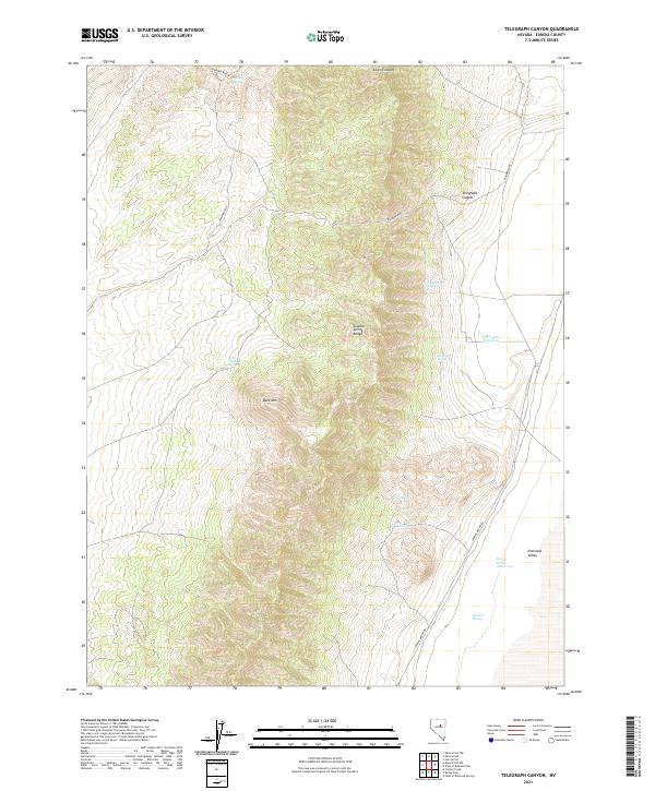 USGS Topographic Map – Telegraph Canyon