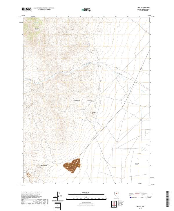 USGS Topographic Map – Tenabo