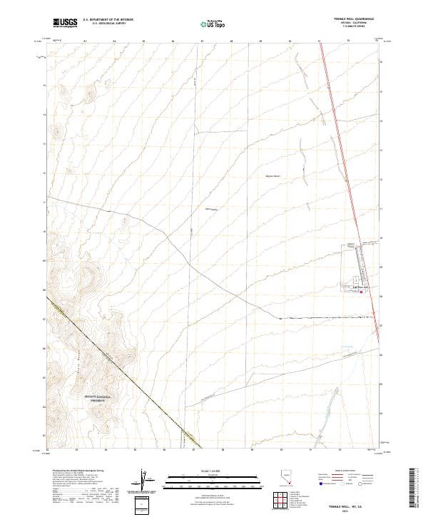 USGS Topographic Map – Tenmile Well