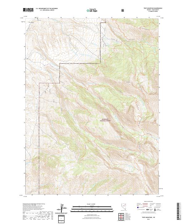 USGS Topographic Map – Tent Mountain