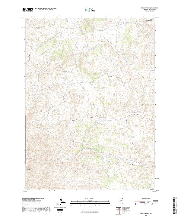 USGS Topographic Map – Texas Spring
