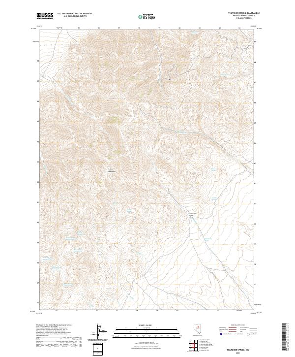 USGS Topographic Map – Thatcher Spring