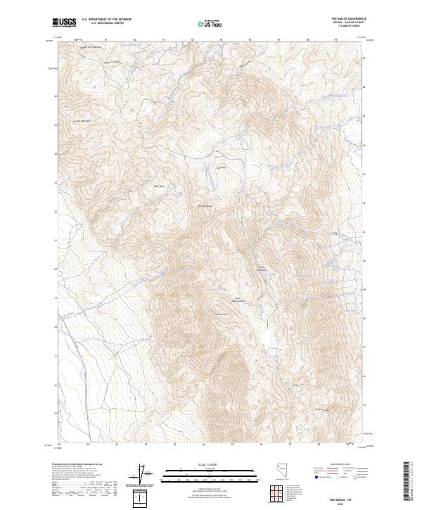 USGS Topographic Map – The Banjo