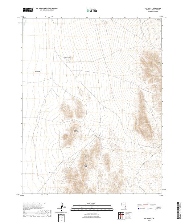 USGS Topographic Map – The Bluffs