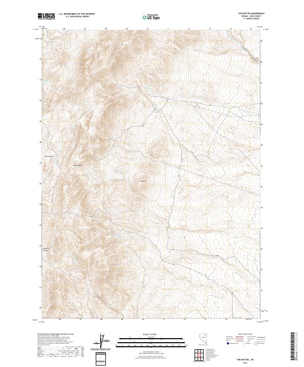USGS Topographic Map – The Buttes