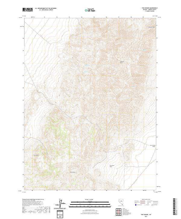 USGS Topographic Map – The Cedars