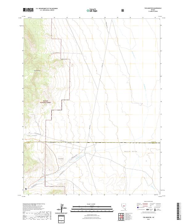 USGS Topographic Map – The Monitor