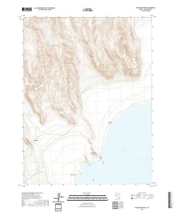 USGS Topographic Map – The Needle Rocks
