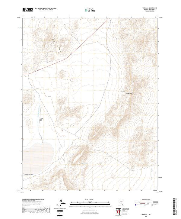 USGS Topographic Map – The Wall