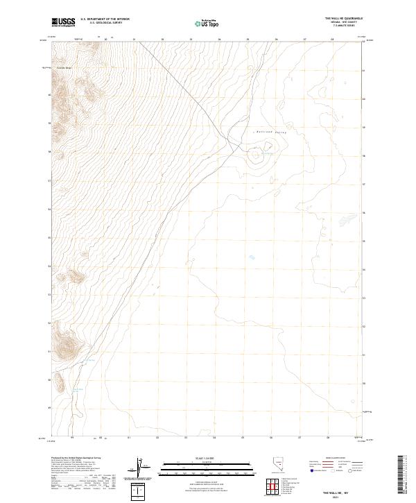 USGS Topographic Map – The Wall NE