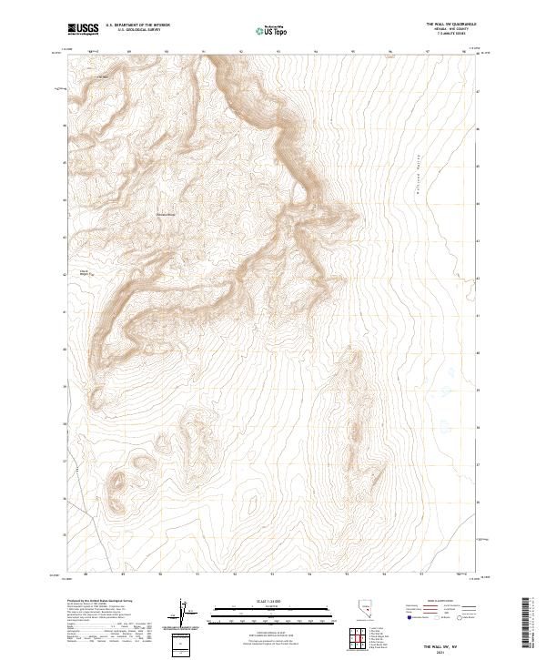 USGS Topographic Map – The Wall SW