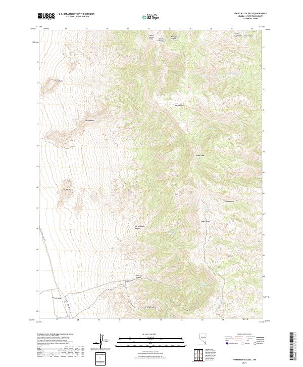 USGS Topographic Map – Third Butte East