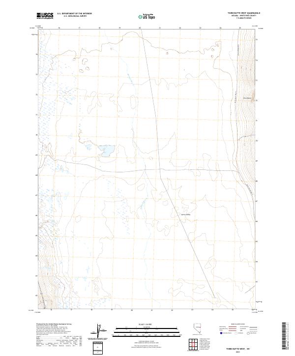 USGS Topographic Map – Third Butte West