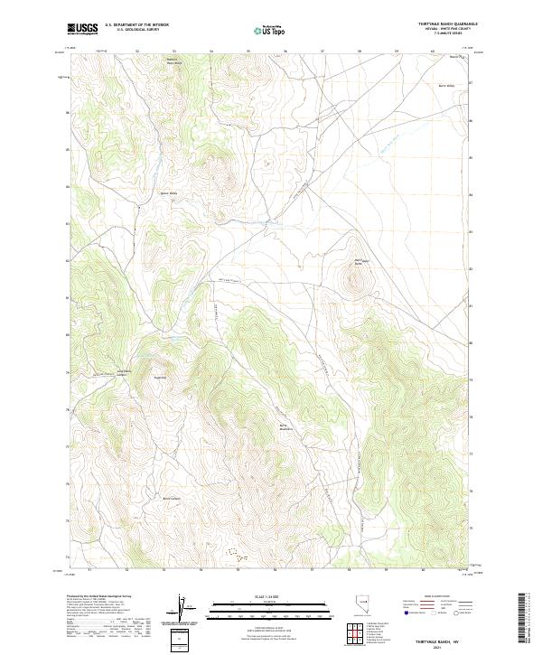 USGS Topographic Map – Thirtymile Ranch