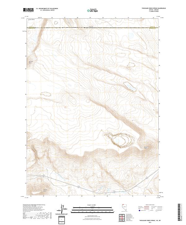 USGS Topographic Map – Thousand Creek Spring