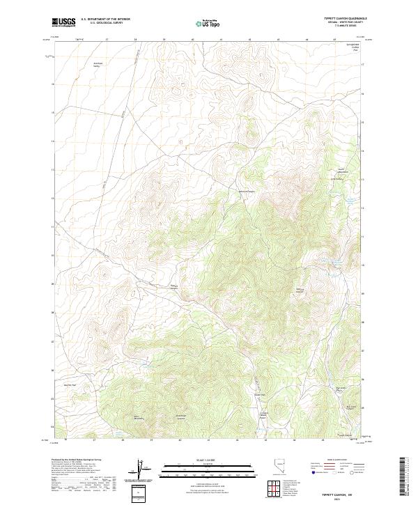 USGS Topographic Map – Tippett Canyon