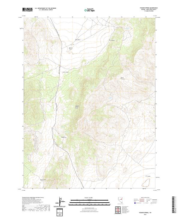 USGS Topographic Map – Tognini Spring