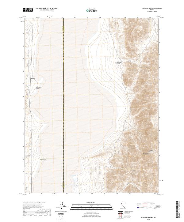 USGS Topographic Map – Tohakum Peak NE