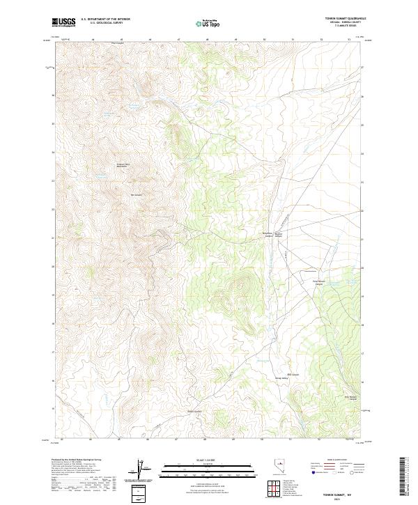 USGS Topographic Map – Tonkin Summit