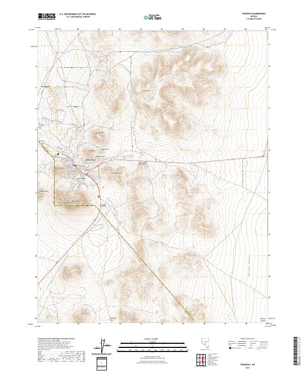 USGS Topographic Map – Tonopah