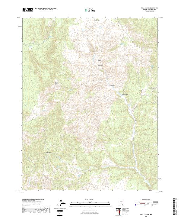 USGS Topographic Map – Trail Canyon
