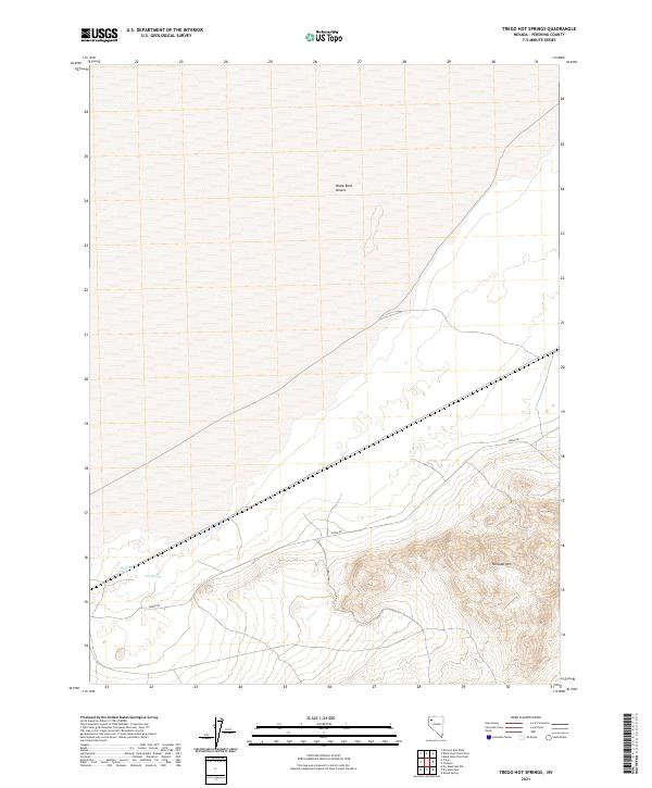 USGS Topographic Map – Trego Hot Springs