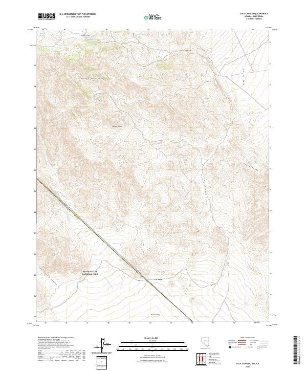 USGS Topographic Map – Tule Canyon