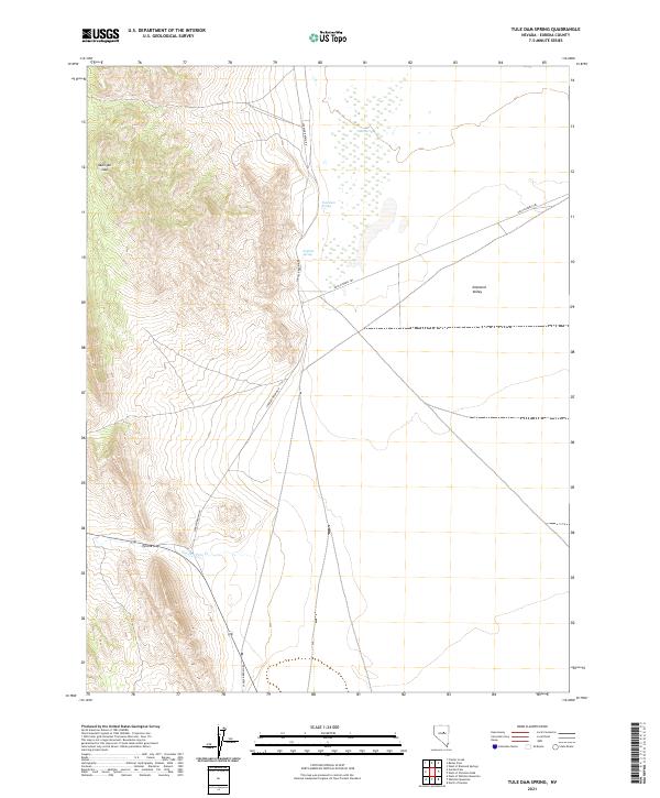 USGS Topographic Map – Tule Dam Spring