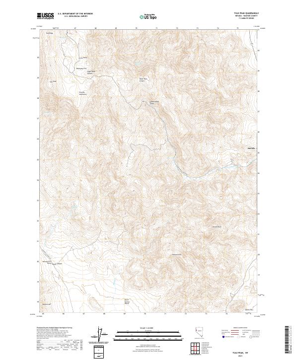 USGS Topographic Map – Tule Peak