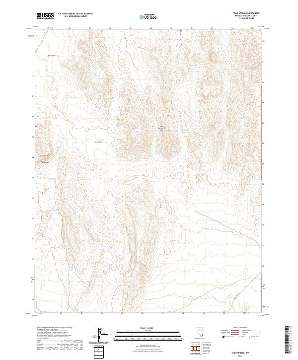 USGS Topographic Map – Tule Spring