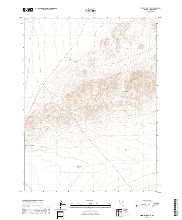 USGS Topographic Map – Tumbleweed Flat