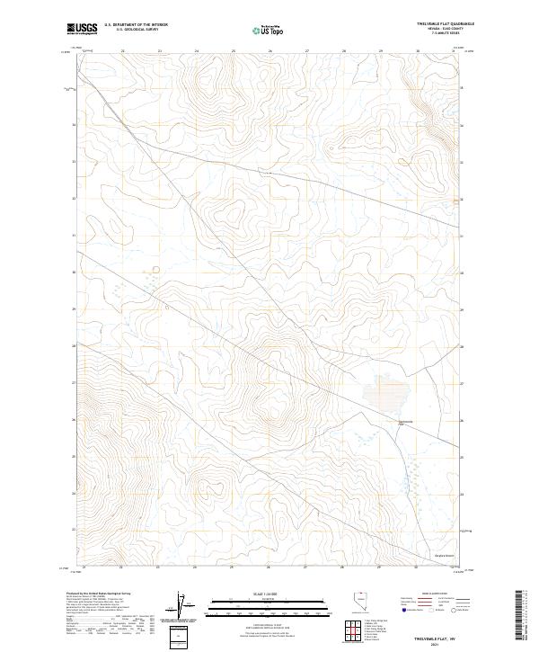 USGS Topographic Map – Twelvemile Flat