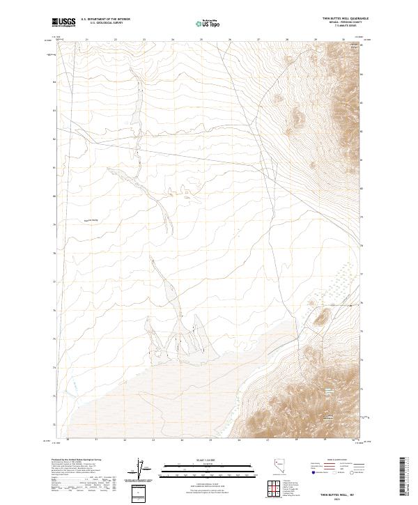 USGS Topographic Map – Twin Buttes Well