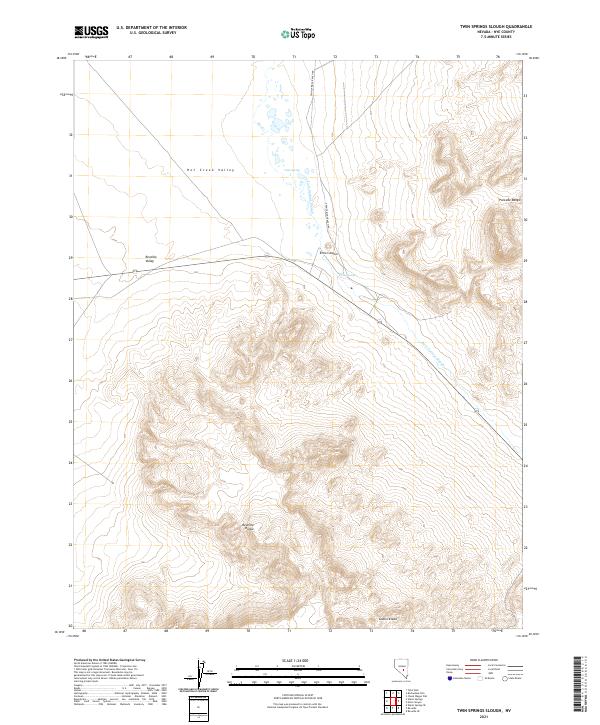 USGS Topographic Map – Twin Springs Slough