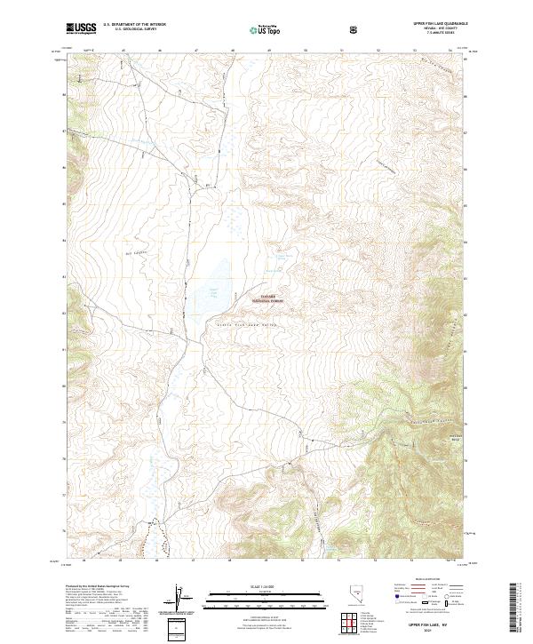 USGS Topographic Map – Upper Fish Lake