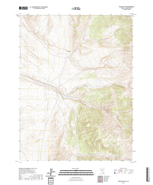 USGS Topographic Map – Vigus Butte NE