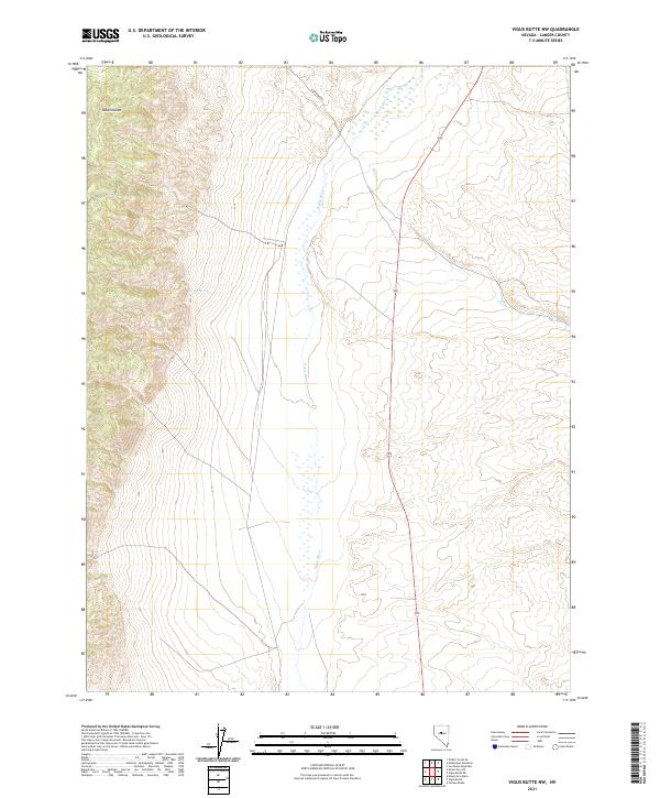 USGS Topographic Map – Vigus Butte NW