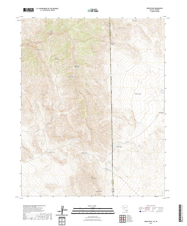 USGS Topographic Map – Virgin Peak