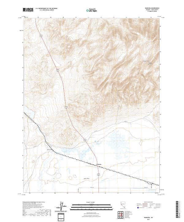 USGS Topographic Map – Wabuska