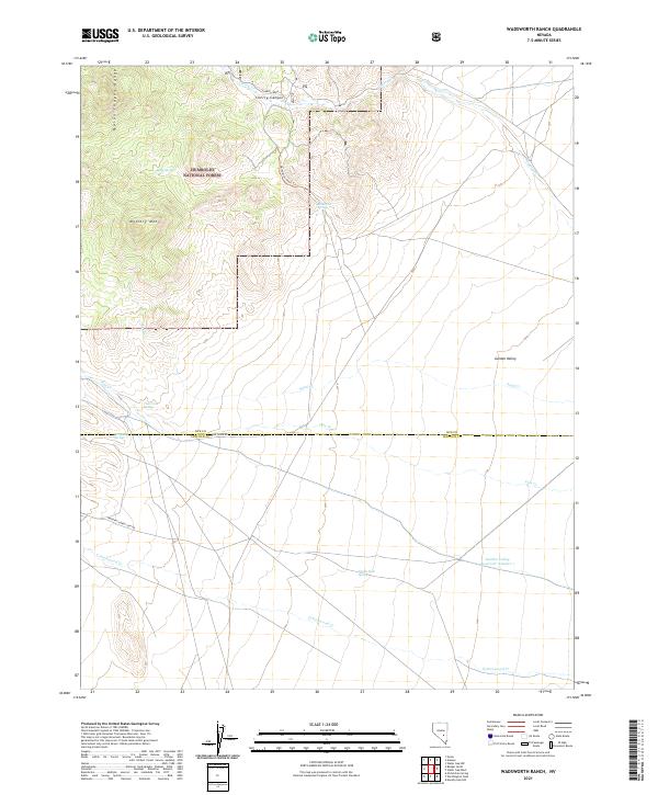 USGS Topographic Map – Wadsworth Ranch
