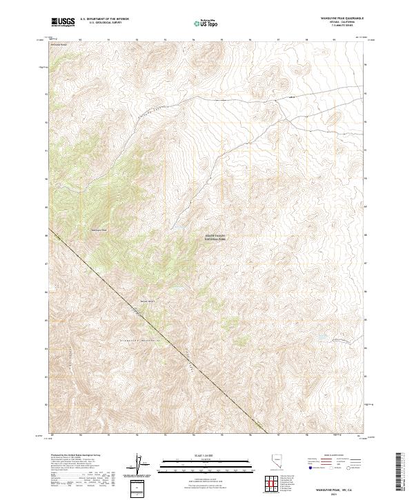 USGS Topographic Map – Wahguyhe Peak