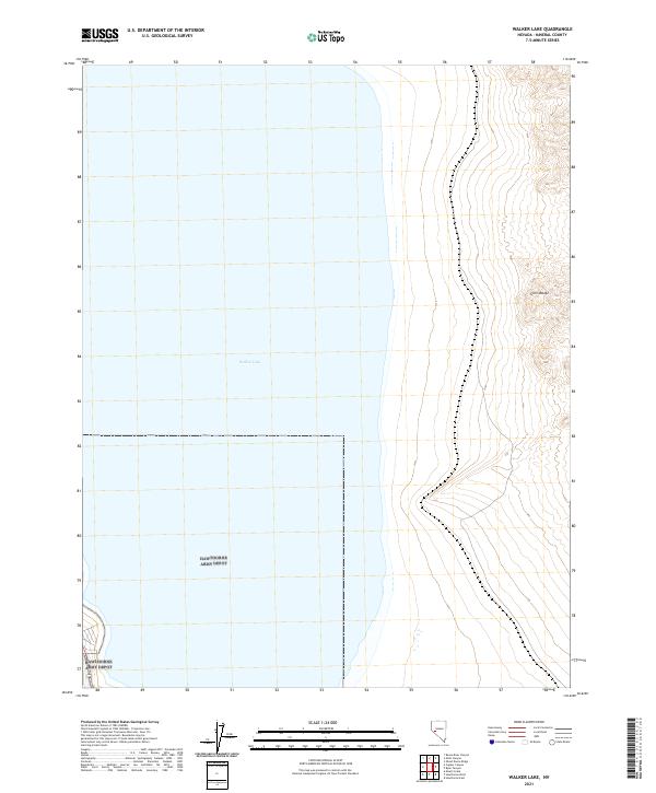 USGS Topographic Map – Walker Lake