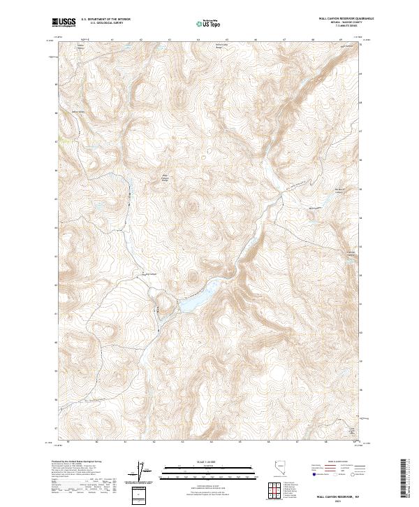 USGS Topographic Map – Wall Canyon Reservoir