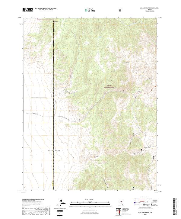 USGS Topographic Map – Wallace Canyon