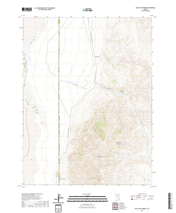 USGS Topographic Map – Walti Hot Springs