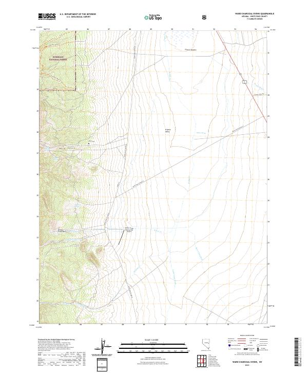 USGS Topographic Map – Ward Charcoal Ovens